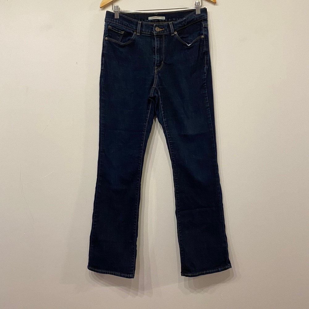 Levis Classic Bootcut Western Jeans Womens 8 Dark Wash Denim Mid Rise Blue Pants